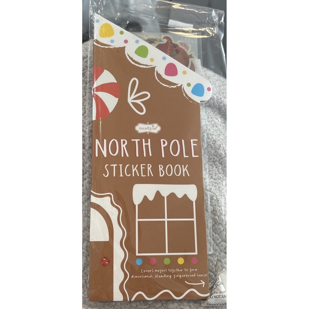 New Mud Pie North Pole Sticker Book, Christmas Stocking Stuffer Idea